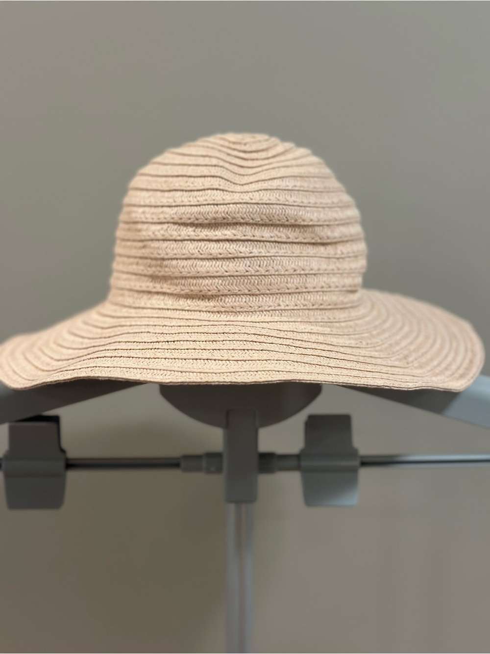 Janie and Jack Light Pink Wide-Brim Knit Sun Hat